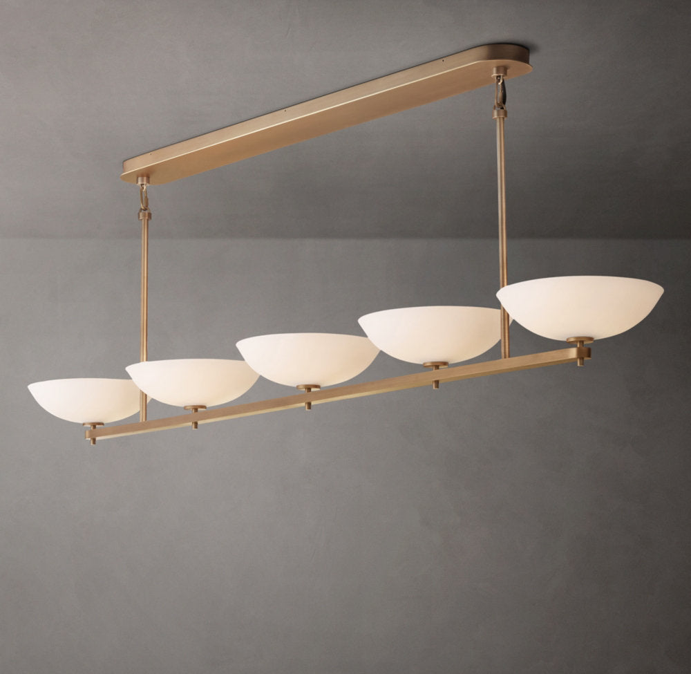 Solenne Porcelain Beam Chandelier
