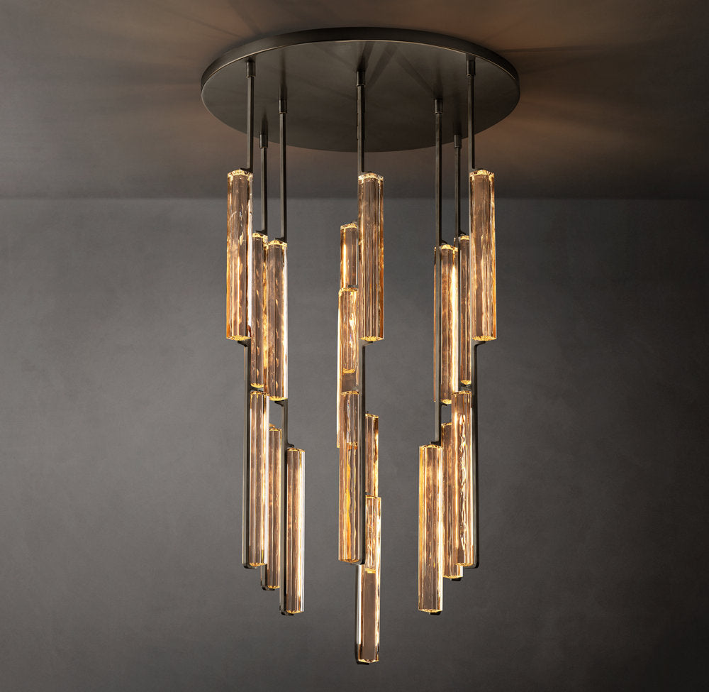 Solvane Radial Crystal LED Chandelier