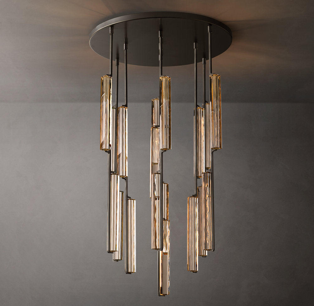 Solvane Radial Crystal LED Chandelier
