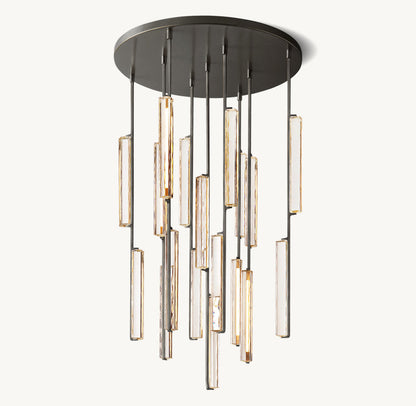 Solvane Radial Crystal LED Chandelier
