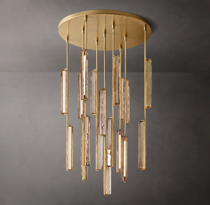 Solvane Radial Crystal LED Chandelier