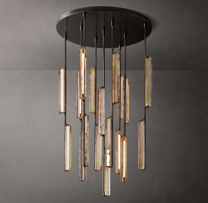 Solvane Radial Crystal LED Chandelier