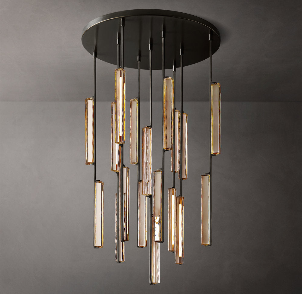 Solvane Radial Crystal LED Chandelier
