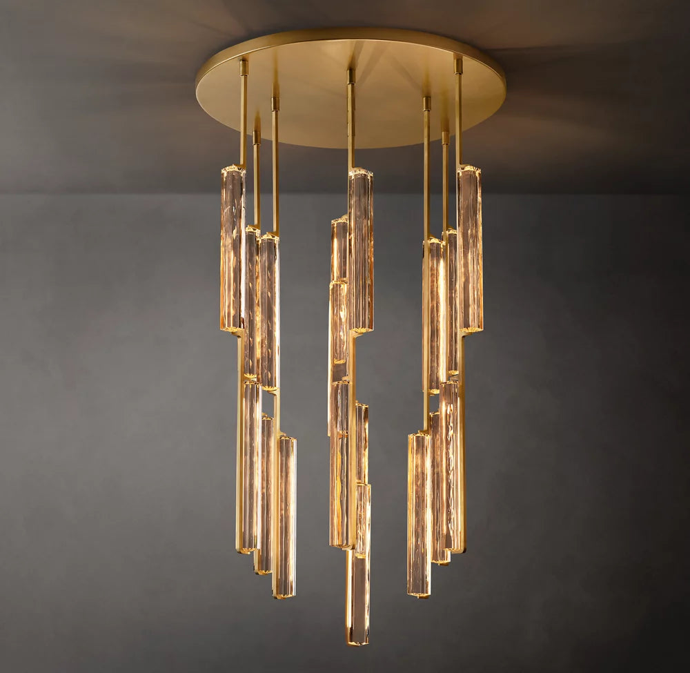 Solvane Radial Crystal LED Chandelier
