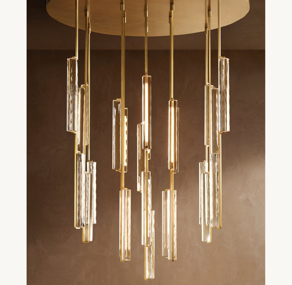 Solvane Radial Crystal LED Chandelier