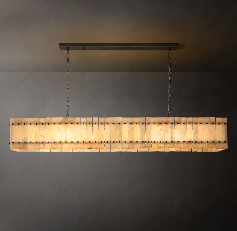 Verona Alabaster Panel Chandelier