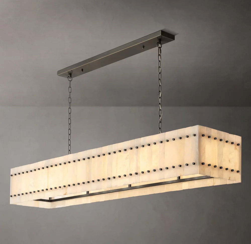 Verona Alabaster Panel Chandelier