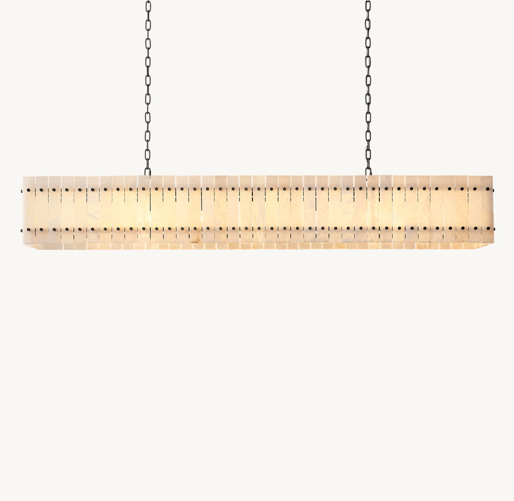 Verona Alabaster Panel Chandelier