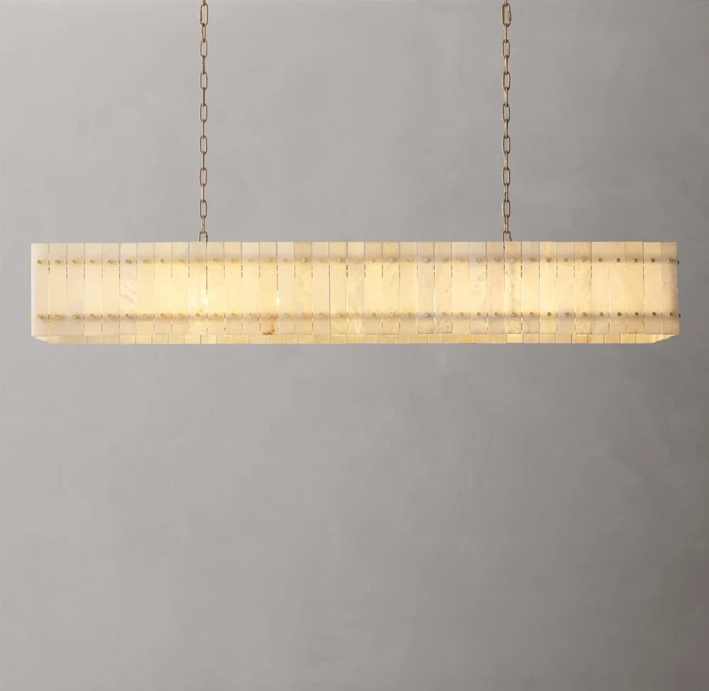 Verona Alabaster Panel Chandelier