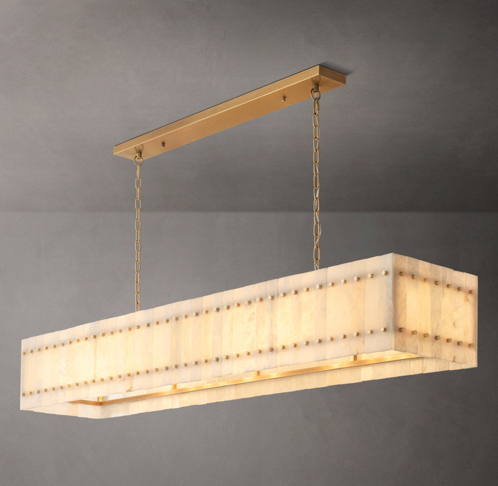 Verona Alabaster Panel Chandelier