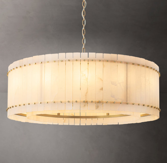 Verona Alabaster Ring Chandelier