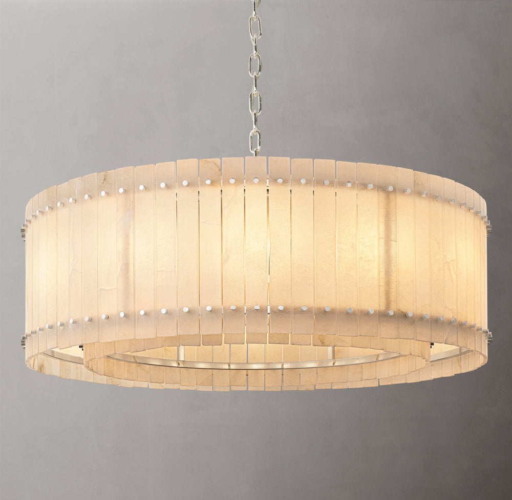 Verona Alabaster Ring Chandelier