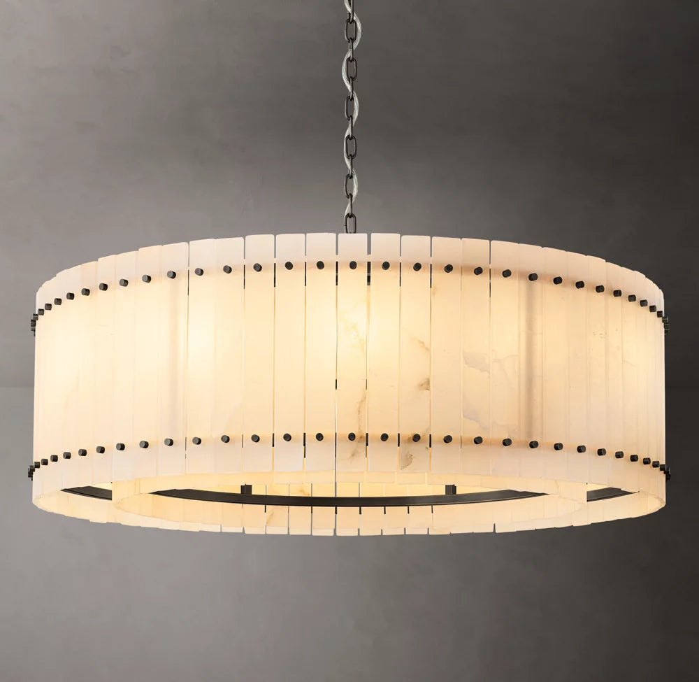 Verona Alabaster Ring Chandelier