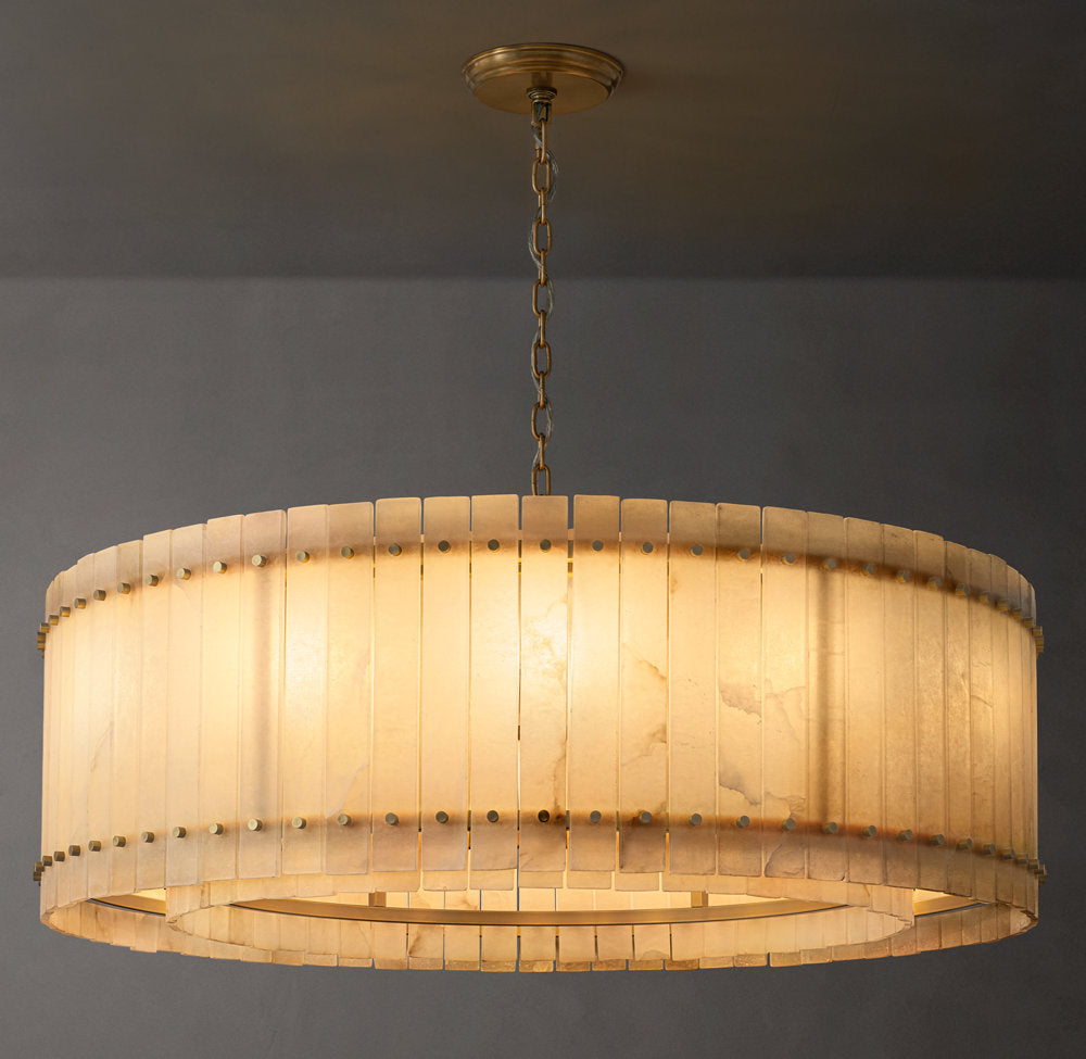 Verona Alabaster Ring Chandelier