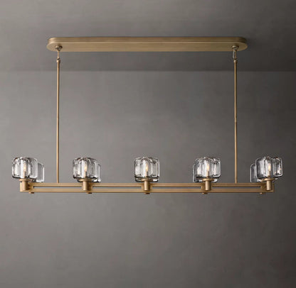 Verreline Double-Tier Crystal Chandelier