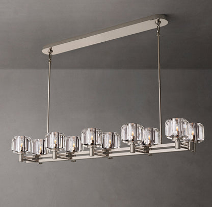 Verreline Double-Tier Crystal Chandelier