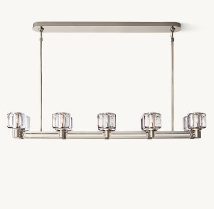 Verreline Double-Tier Crystal Chandelier