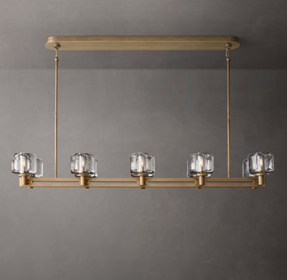Verreline Double-Tier Crystal Chandelier