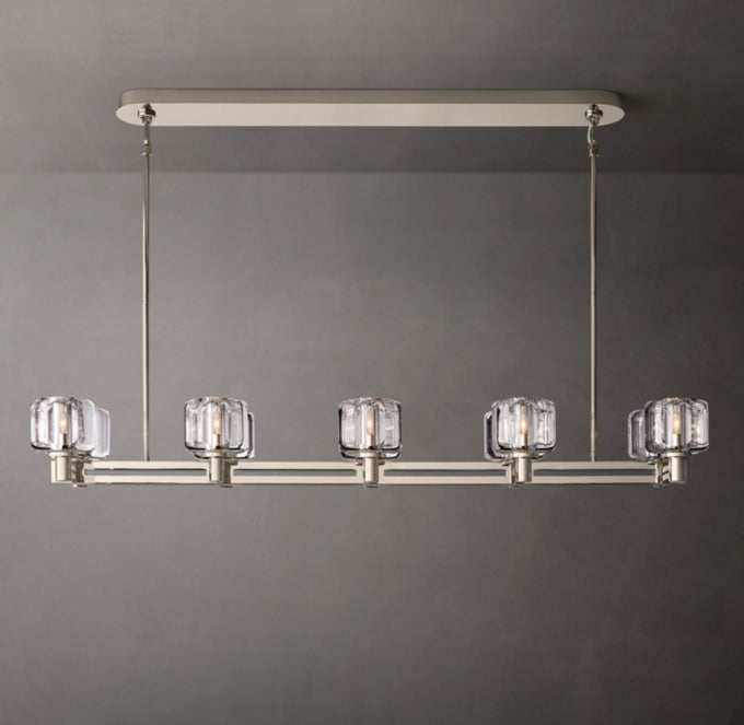 Verreline Double-Tier Crystal Chandelier