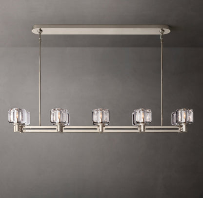 Verreline Double-Tier Crystal Chandelier
