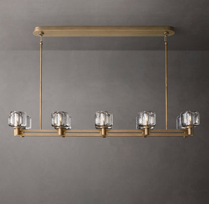 Verreline Double-Tier Crystal Chandelier