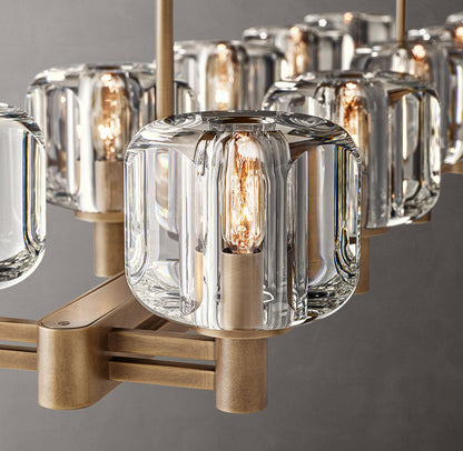 Verreline Double-Tier Crystal Chandelier