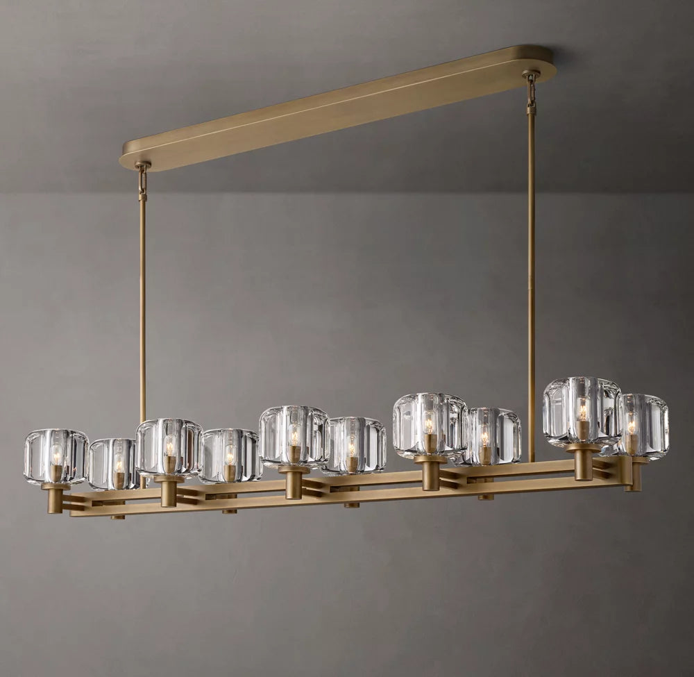 Verreline Double-Tier Crystal Chandelier