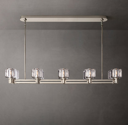 Verreline Double-Tier Crystal Chandelier