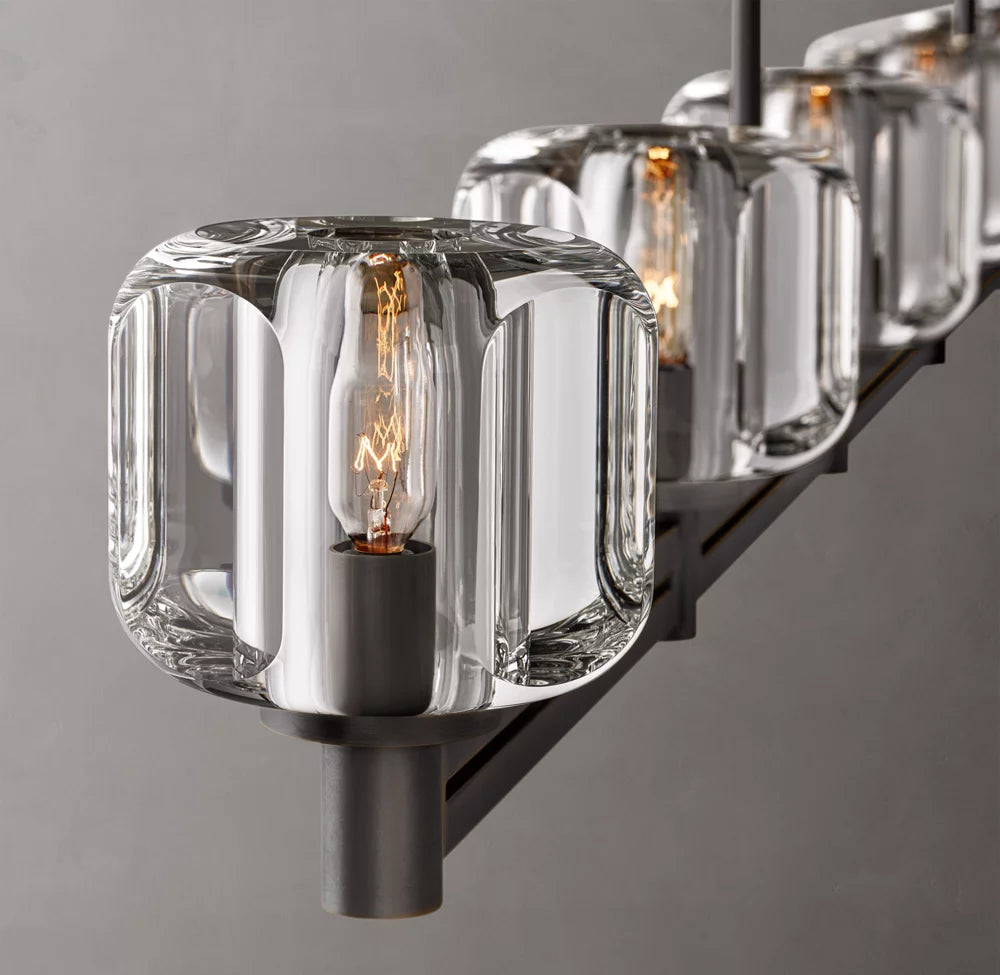 Vespera K9 Glass Beam Chandelier