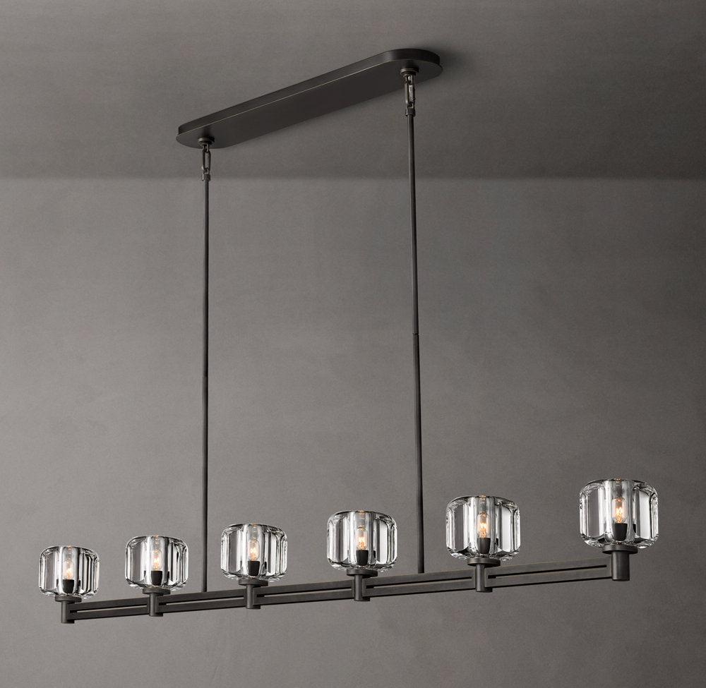 Vespera K9 Glass Beam Chandelier