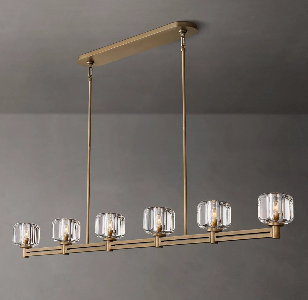 Vespera K9 Glass Beam Chandelier