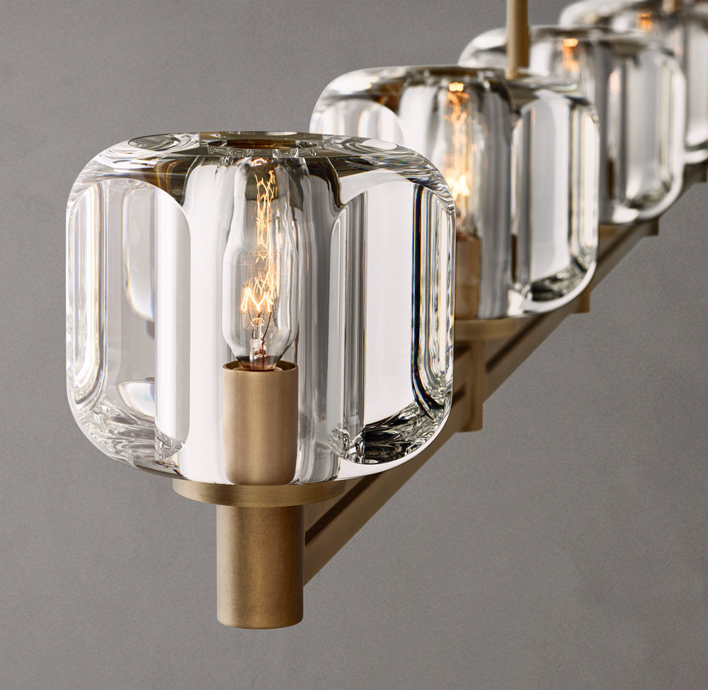 Vespera K9 Glass Beam Chandelier