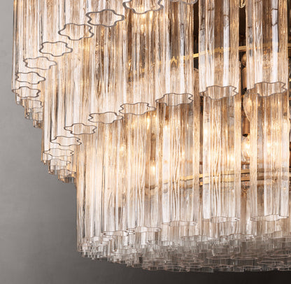Vespera Three-Tier Glass Chandelier