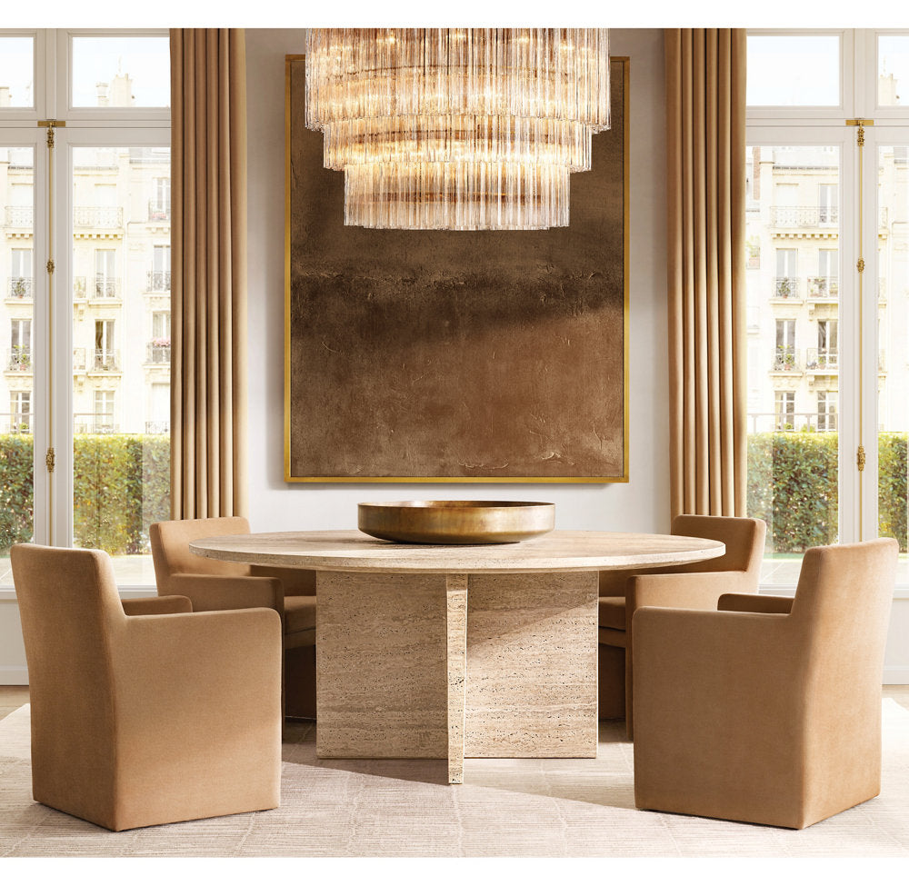Vespera Three-Tier Glass Chandelier