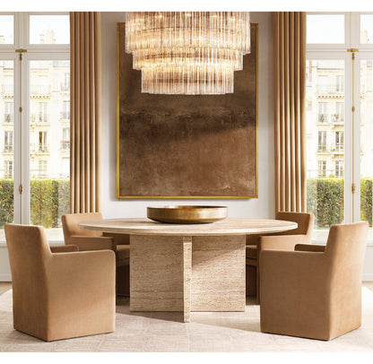 Vespera Three-Tier Glass Chandelier