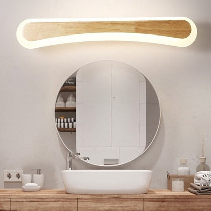 Wooden Bathroom Vanity Light