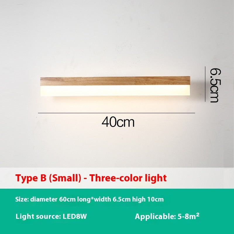 Wooden Bathroom Vanity Light