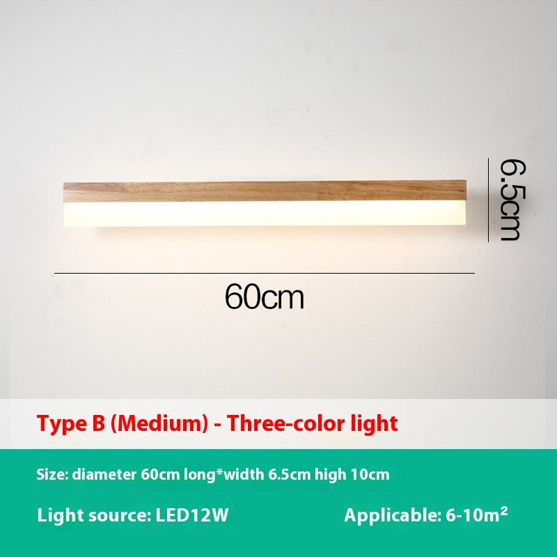 Wooden Bathroom Vanity Light