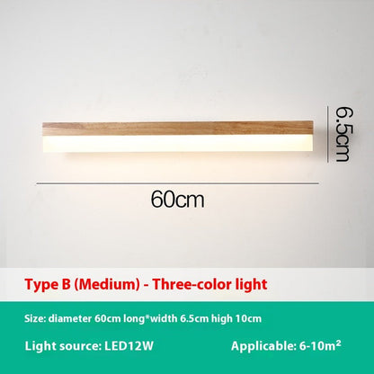 Wooden Bathroom Vanity Light