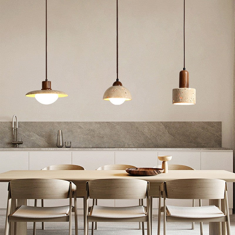 Yellow Cave Stone Pendant Light