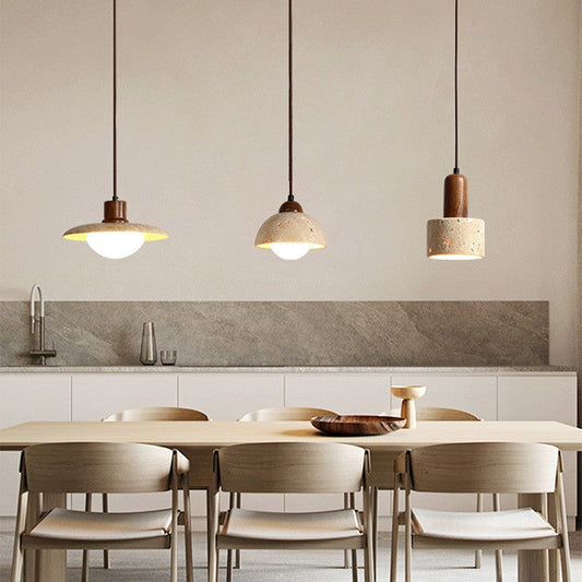 Yellow Cave Stone Pendant Light