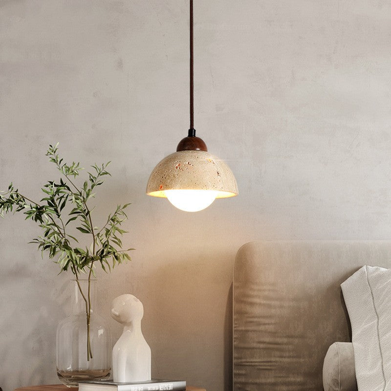 Yellow Cave Stone Pendant Light