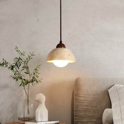 Yellow Cave Stone Pendant Light